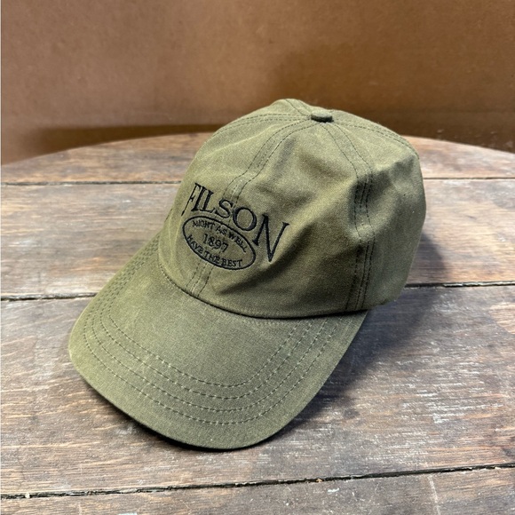 Filson Other - Filson 2016 Embroidered Tin Cloth
Hat Otter Green sz Large USA Made